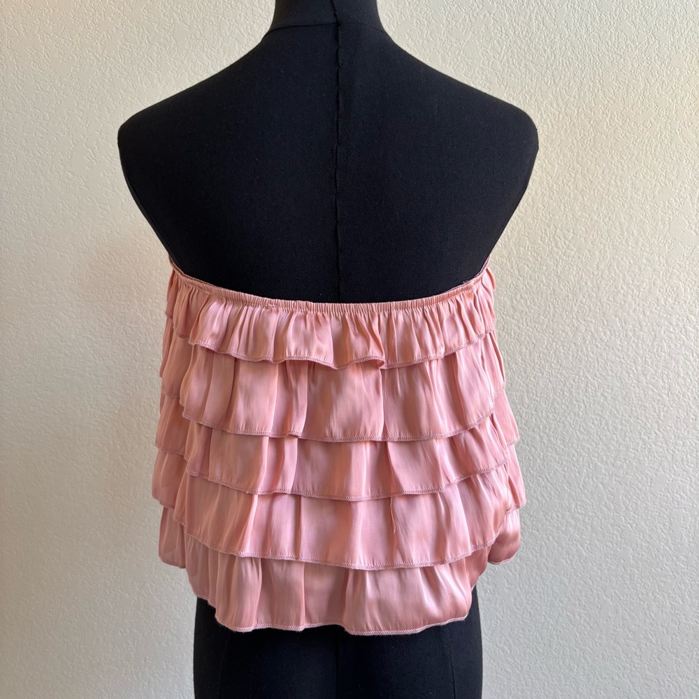 Strapless Ruffle Tube Top - Pink - Picture 5 of 12